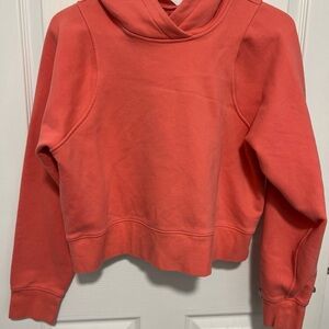 Lululemon Coral Hoodie Crop Sweatshirt